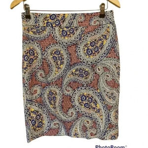 J. Crew Womens No. 2 Paisley Pencil Skirt